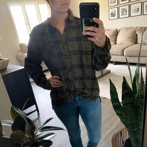 Express plaid boyfriend button up flannel